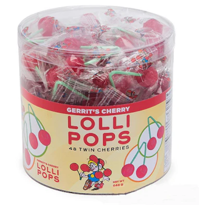 Gerrit's Twin Cherry Lollipops - 48ct