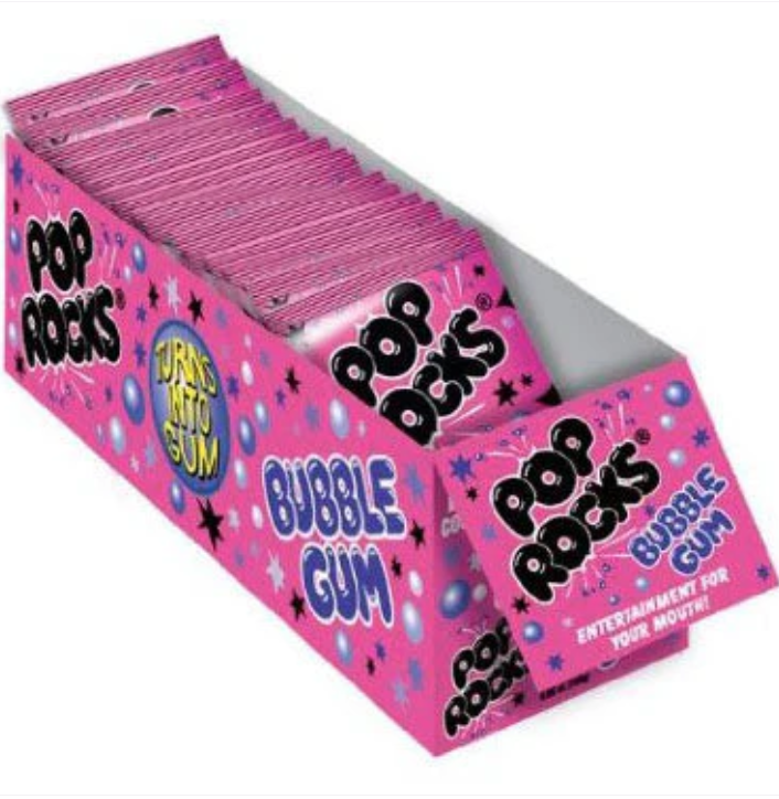 Pop Rocks Bubble Gum - 24ct