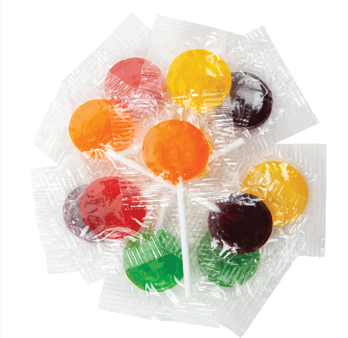 Lollipops Assorted Fruit - 10lb