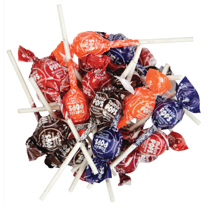 Mini Tootsie Pops Miniature Lollipops - 200ct